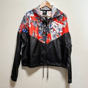 NWT Nike Floral‎ Sportswear Windrunner Jacket Women Size 2X